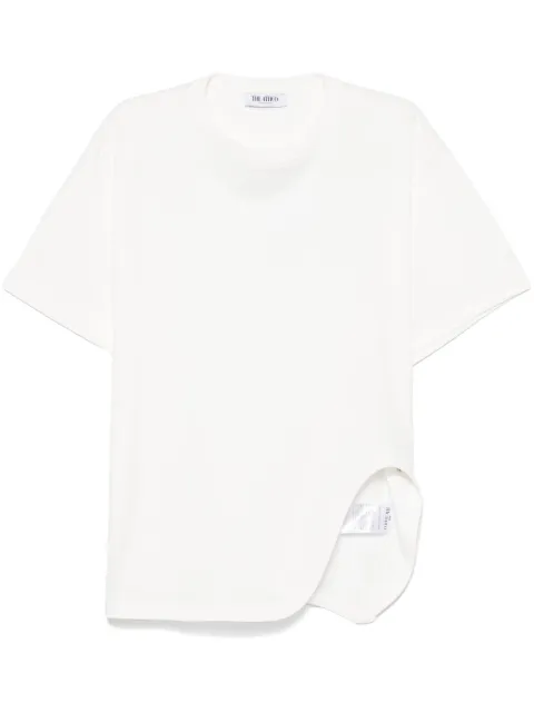 The Attico Logo-embroidered crew-neck T-shirt White JJJ025AA