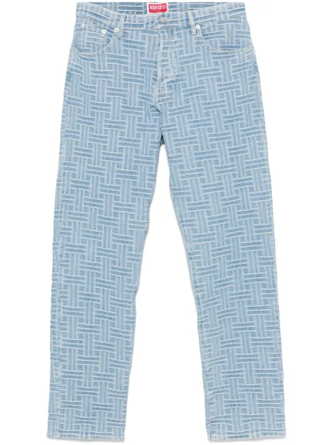 Kenzo Weave Bottan jeans Blue FF55DP4106J4