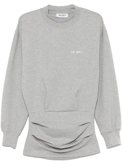 The Attico sweatshirt draping mini dress Grey WCA00393JJF006AA
