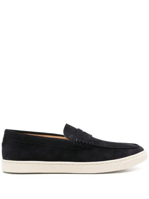 Brunello Cucinelli washed suede slip-ons Blue MZUSILN312C8144