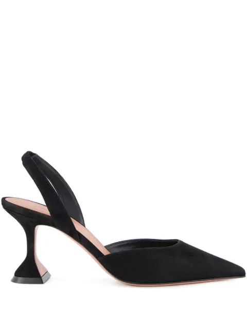 Amina Muaddi 70mm The Holli slingback pumps Black 12S357682HOL