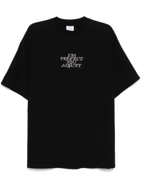 VETEMENTS cotton T-shirt Black UA66TR680B