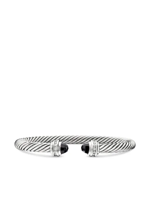 David Yurman sterling silver Classic Cable diamond bracelet (5mm) Silver B04182SSABODI