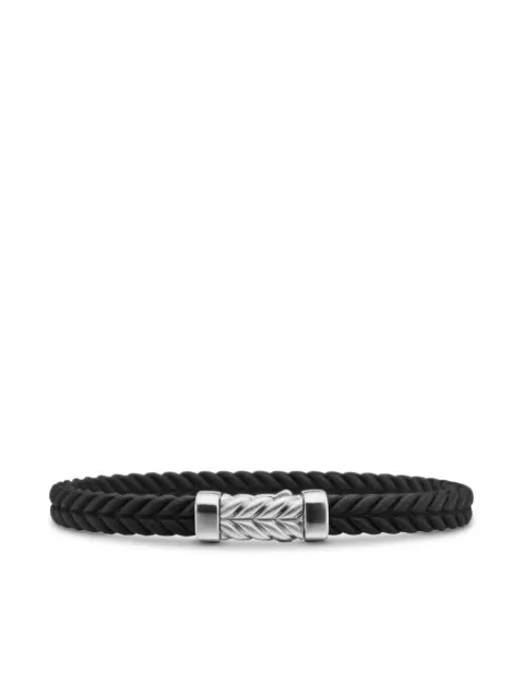David Yurman sterling silver Chevron bracelet (6mm) Silver B25569MSSBKRBR