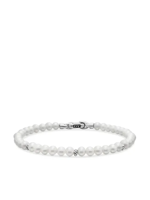David Yurman sterling silver Bijoux Spiritual Beads pearl bracelet (4mm) Silver B17048SSBPE
