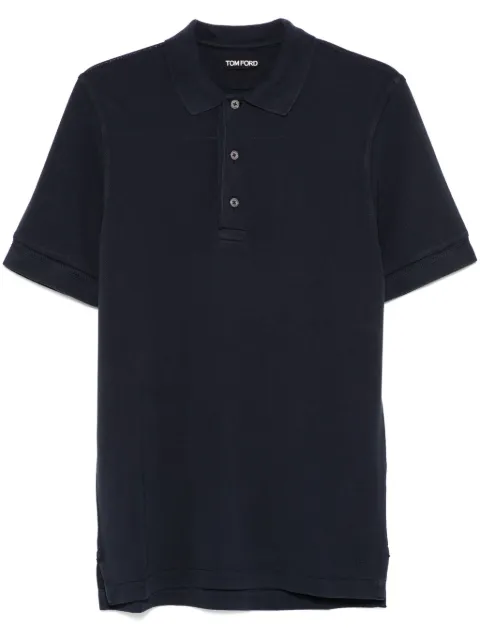 TOM FORD piqué polo shirt Blue JPS011JMT009S25