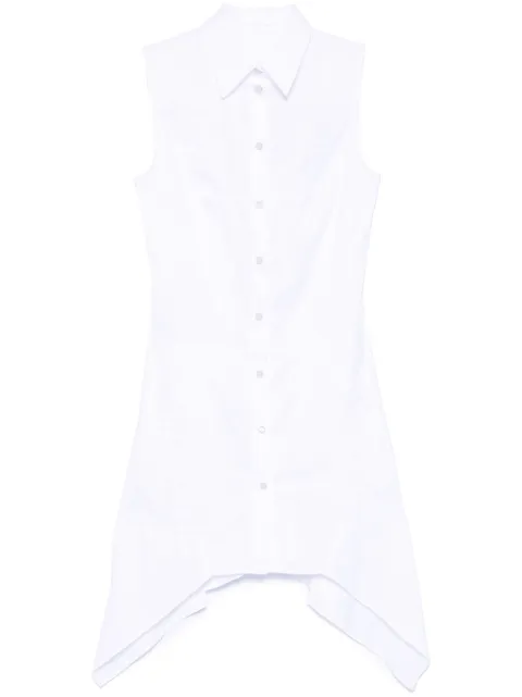 Helmut Lang bustier-detail sleeveless mini dress White P01HW602