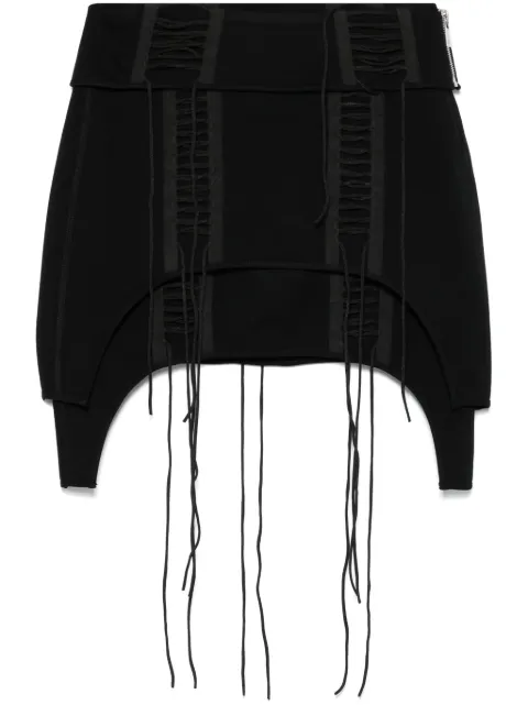 Helmut Lang lace-up mini skirt Black P02HW301001