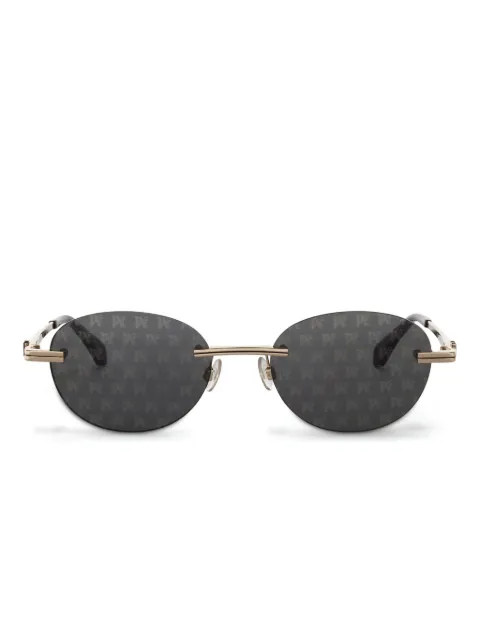 Palm Angels Eyewear Crystal sunglasses Gold PERI10HS25MET0017607