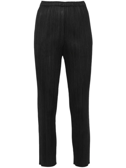 Pleats Please Issey Miyake cropped trousers Black PP49JF111