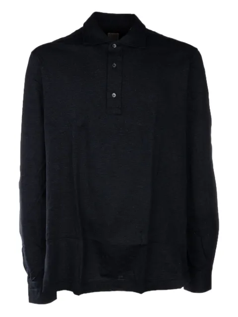4FF long-sleeve polo shirt Blue PS06MLTMJ002