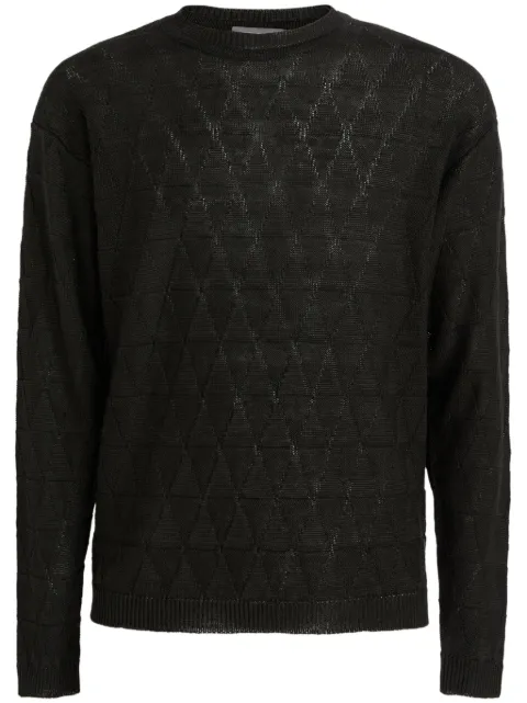 SUNHOUSE diamond-pattern jumper Black PRIMO