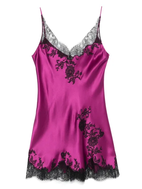 Carine Gilson lace-detail slip dress Purple SN0418DSC25VIOBLK
