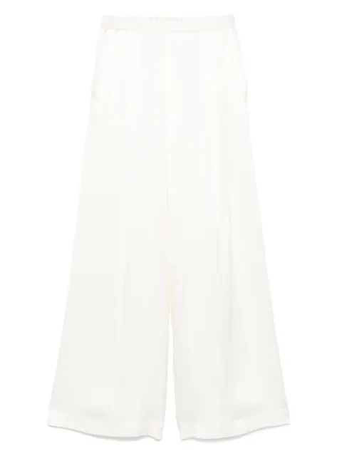 Carine Gilson wide-leg satin pajama trousers Neutrals SD0574SC25PEL