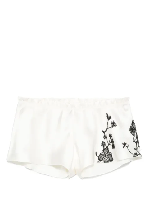 Carine Gilson Floaty shorts Neutrals SA0768DSC25PELBLK