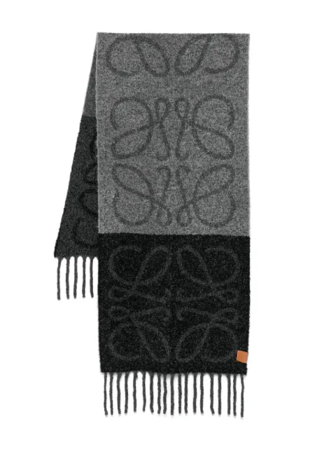 LOEWE Anagram scarf Grey F811257X79