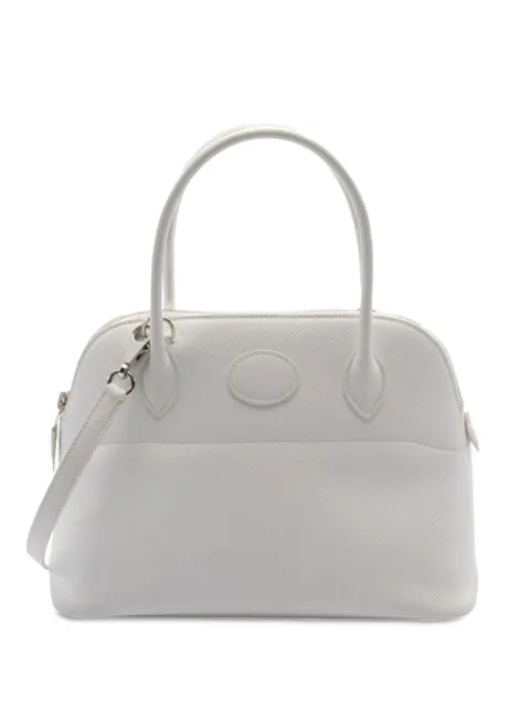 Hermès Pre-Owned 2014 Epsom Bolide 27 satchel White WDMHI4K9T8IXPLYM