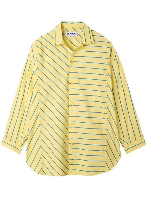 Sunnei striped shirt Yellow RTWXSHR012COT0858099