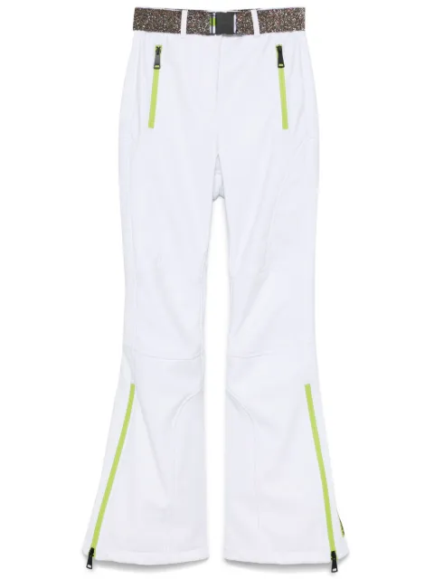 Khrisjoy glitter-detail ski bottoms White KSF24R1605RC0001