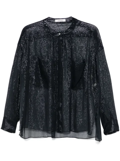 Dorothee Schumacher Shimmering Shine blouse Blue 849506