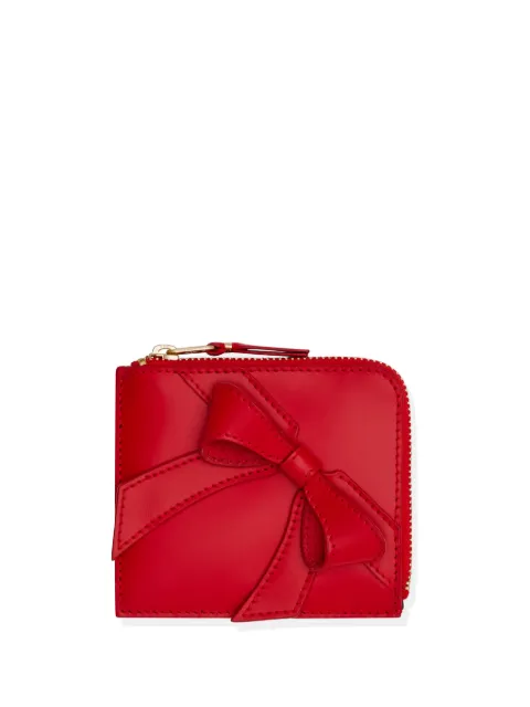 Comme Des Garçons Wallet zip bow wallet Red SA3100BB