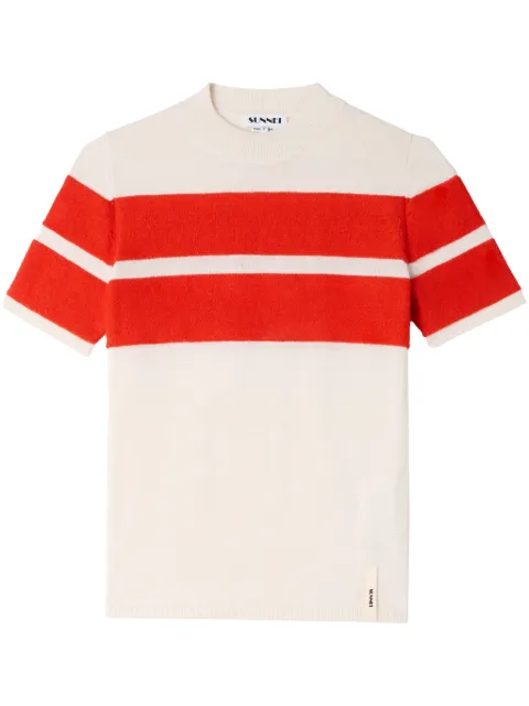Sunnei knitted T-shirt White RTWXKNW003KNT039