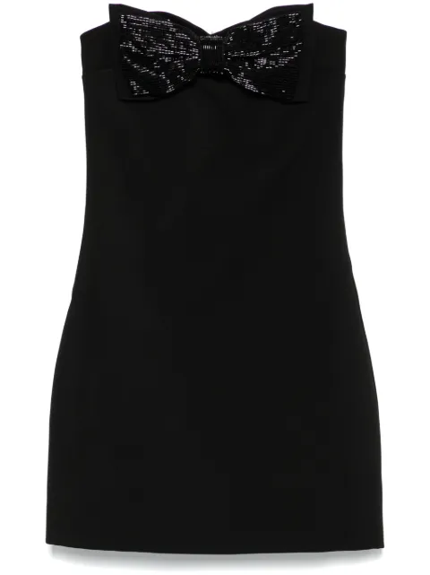 Self-Portrait crepe bandeau mini dress Black RS25121S