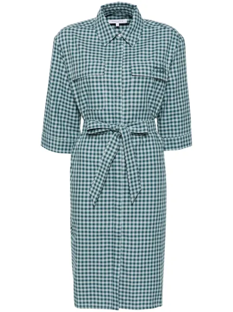 Maison Kitsuné double pocket dress Green NW01620WC5015