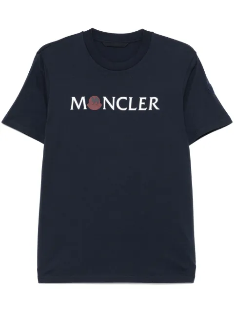Moncler logo-print T-shirt Blue K10918C0004689AJS