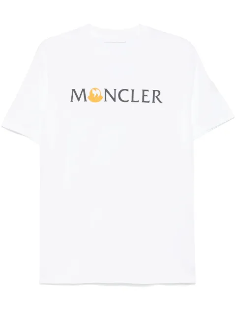 Moncler logo-print T-shirt White K10918C0004689AJS