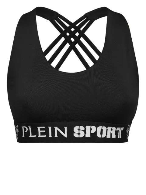 Plein Sport logo-underband sports bra Black PADCWJK0145STE003N