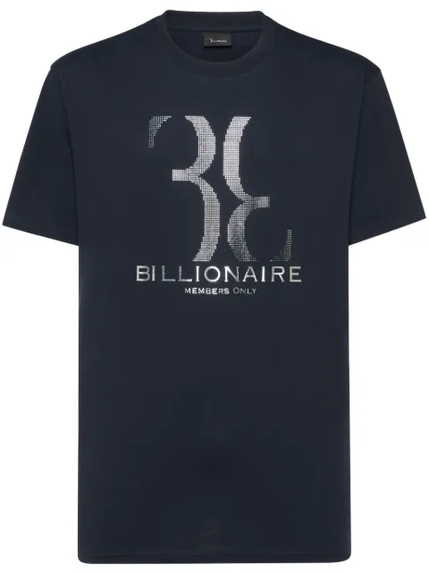 Billionaire logo-print T-shirt Blue DADCMTK8507BKN003N