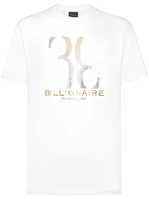 Billionaire logo-print T-shirt White DADCMTK8507BKN003N