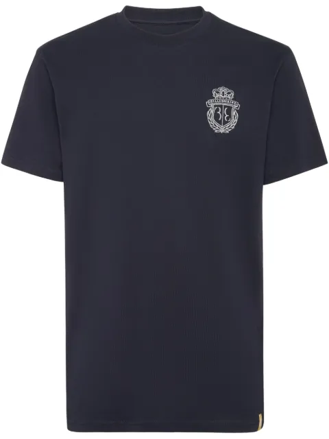 Billionaire Embroidered Crest T-Shirt Blue DADCMTK8379BTE004N