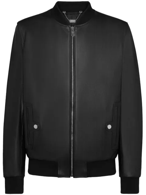 Billionaire leather jacket Black DADCMLB1969BLE001N