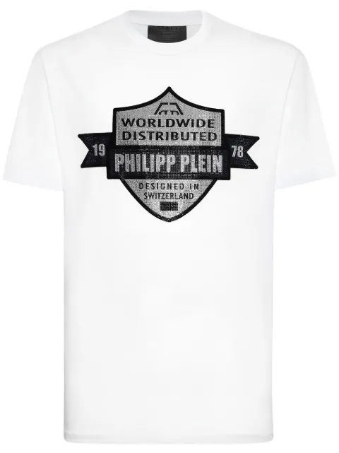 Philipp Plein Crest t-shirt White LADCMTK8548PJY002N