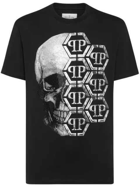 Philipp Plein Hexagon T-shirt Black LADCMTK8540PJY002N