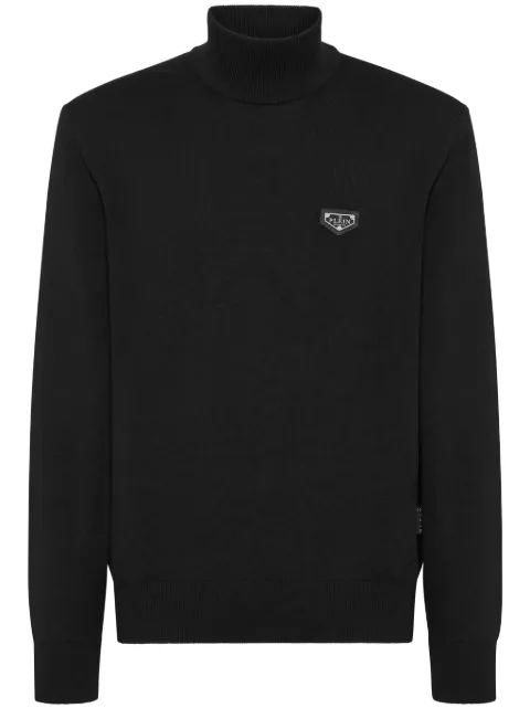 Philipp Plein turtleneck sweater Black LADCMKK0304PKN002N