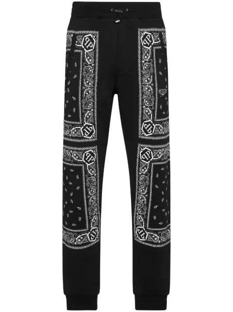 Philipp Plein paisley-print trousers Black LADCMJT2676PTE180N