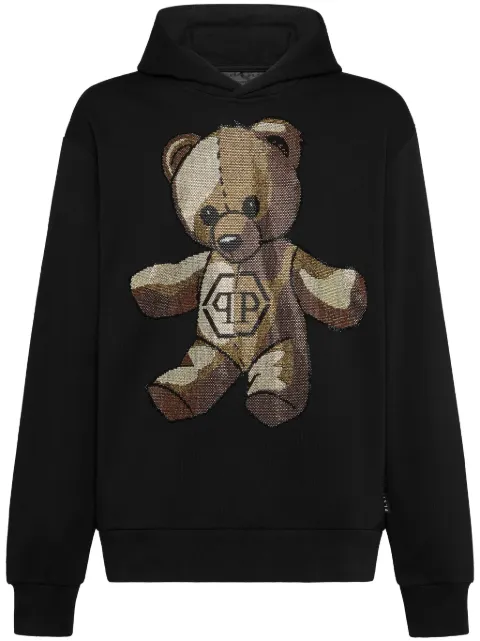 Philipp Plein Teddy hoodie Black LADCMJB3810PTE180N