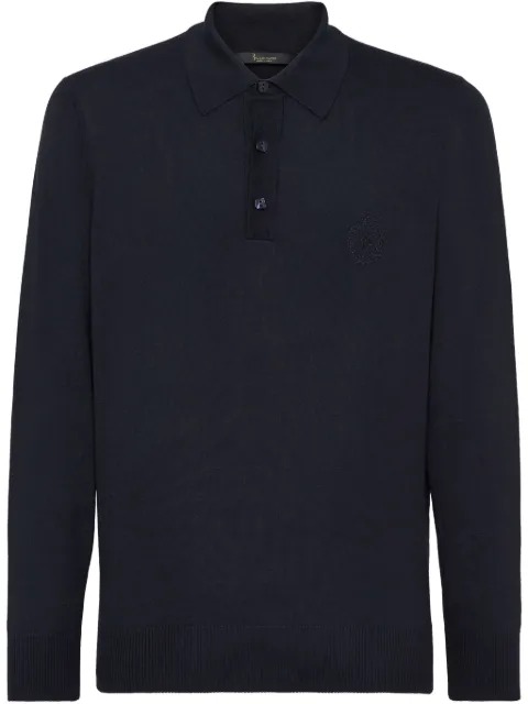 Billionaire logo-embroidered jumper Blue IAACMKK0180BKN001N