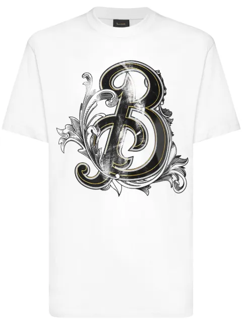 Billionaire logo-print T-shirt White DADCMTK8514BKN003N