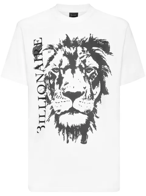 Billionaire logo-print T-shirt White DADCMTK8512BKN003N