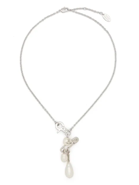 Vivienne Westwood small Claude necklace Silver 6301013502P103