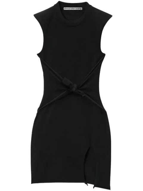 Alexander Wang knotted-waist mini dress Black 1KC2256051001