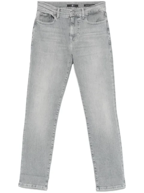 7 For All Mankind mid-rise skinny jeans Grey JSDTC110CT