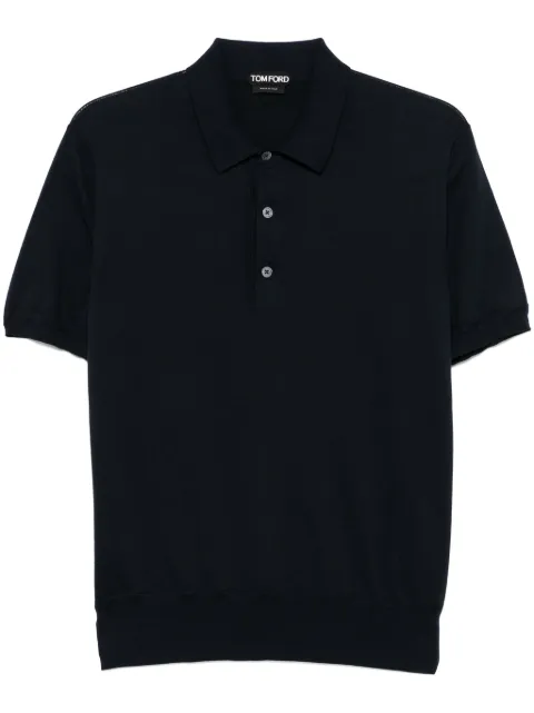 TOM FORD cotton polo shirt Blue KPS004YMC024S25