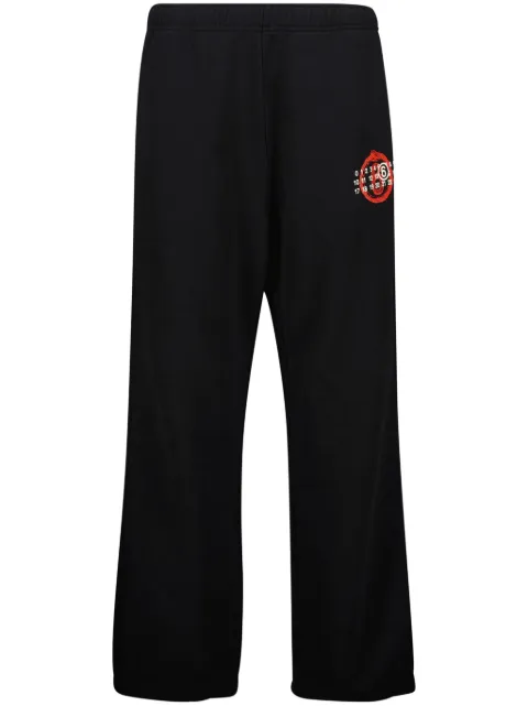 MM6 Maison Margiela Numbers-print track pants Black S62KB0227M25014