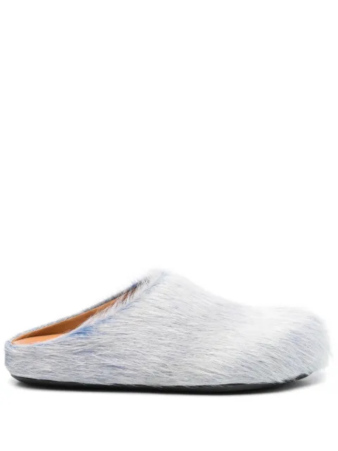 Marni Fussbett sabot mules Blue SBMS004601P8006