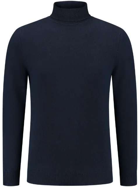 Fedeli turtleneck sweater Blue 7UI07005